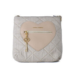 Handtas Dames Laura Ashley DIXIE-CREAM Grijs 24 x 24 x 9 cm