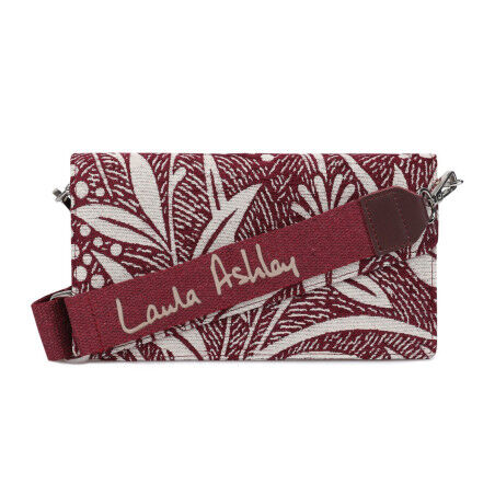 Handtas Dames Laura Ashley CRESTON-FLOWER-CLARET-RED Grijs 24 x 13 x 3 cm