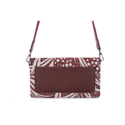 Damen Handtasche Laura Ashley CRESTON-FLOWER-CLARET-RED Grau 24 x 13 x 3 cm