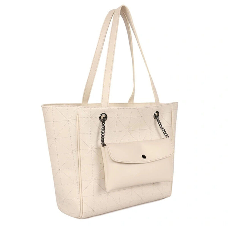 Handtas Dames Laura Ashley RELIEF-QUILTED-CREAM Crème 30 x 30 x 10 cm