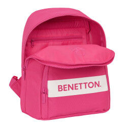 Lässiger Rucksack Benetton Raspberry Pink 13 L