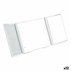 Espejo de Bolsillo Luz LED Blanco ABS 1,5 x 9,5 x 11,5 cm (12 Unidades)