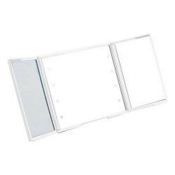 Miroir de Poche Lumière LED Blanc ABS 1,5 x 9,5 x 11,5 cm (12 Unités)