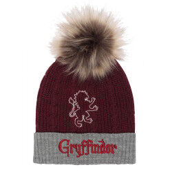 Hoed Harry Potter Gryffindor House Fur Pom Bordeaux