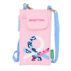 Geldbeutel Benetton Pink Mobile Tasche Rosa