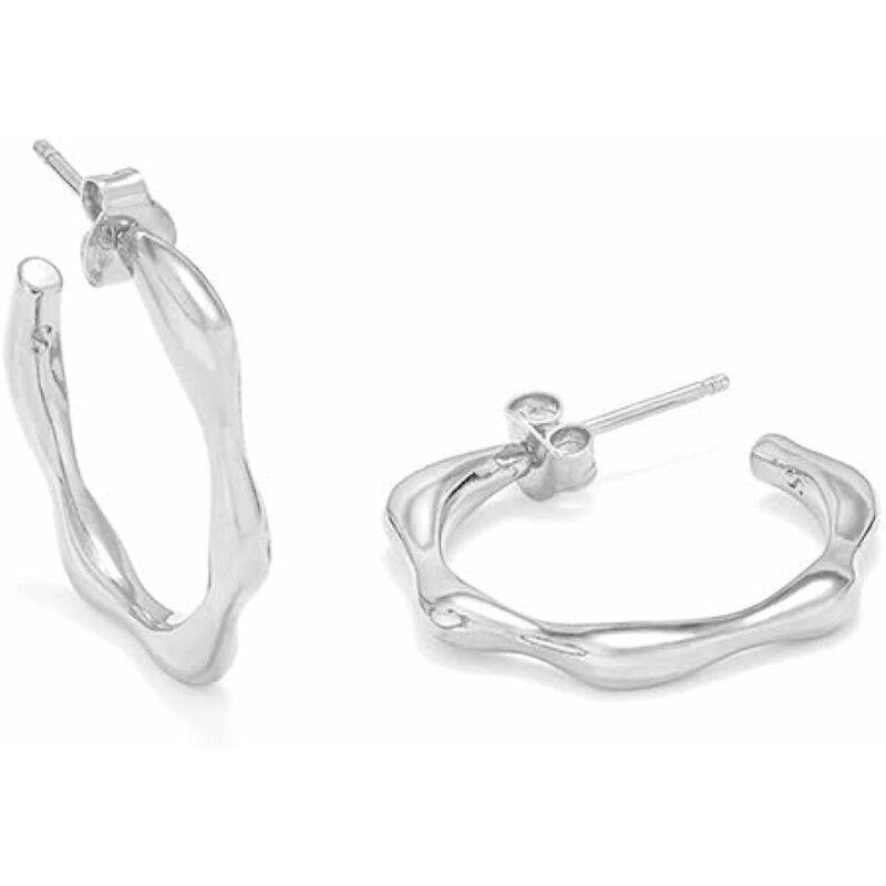 Pendientes Mujer Secrecy Plata de ley 3 cm