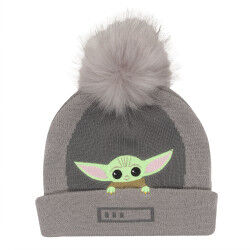 Gorro The Mandalorian Grogu In The Crib Beanie Gris