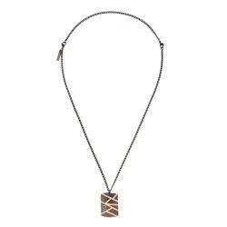 Men's Necklace Police PJ26485PSBR.01 50 + 20 cm