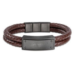 Men's Bracelet Police PEJGB2009032 Leather 19 cm