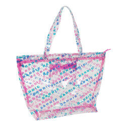 Bolso Mujer Barbie Logomania Transparente Rosa claro 54 x 35 x 17 cm