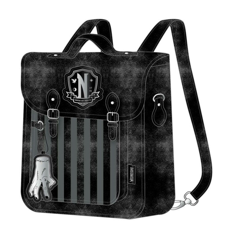 Mochila Casual Wednesday Negro 22,5 x 22,5 x 7 cm