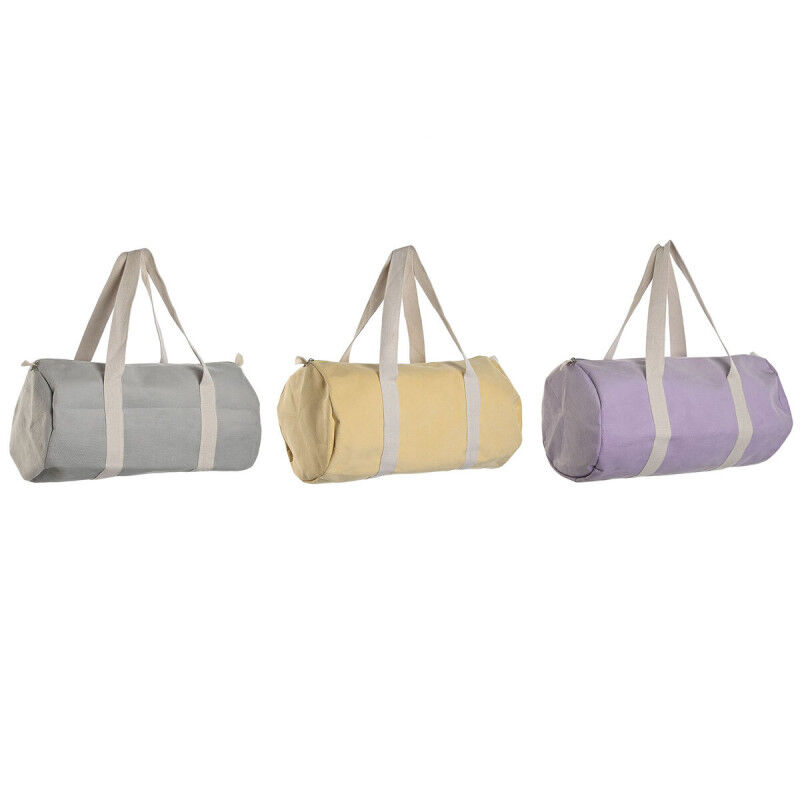 Borsa Donna Home ESPRIT Giallo Grigio Lilla 50 x 26 x 26 cm (3 Unità)