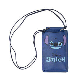 Borsa per Cellulare Stitch Azzurro 10 X 18 X 1 CM