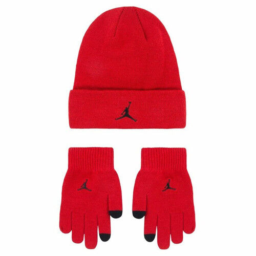 Bonnet, écharpe et gants Nike Jan Jordan Essentials Rouge