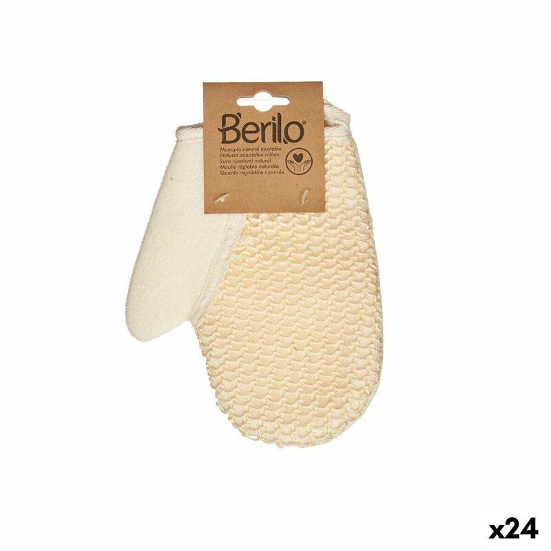 Manopla de Baño Blanco Beige (24 Unidades)