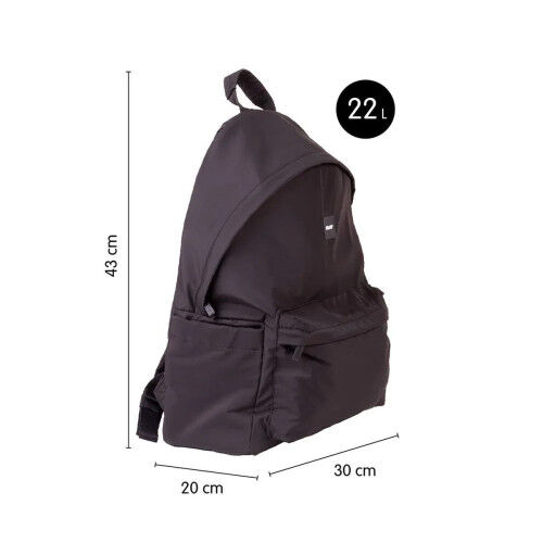 Casual Backpack Milan Shadow Black 22 L 41 x 30 x 18 cm