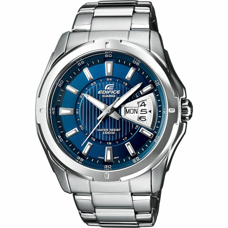 Herrenuhr Casio EF-129D-2AVEF Edelstahl Silberfarben