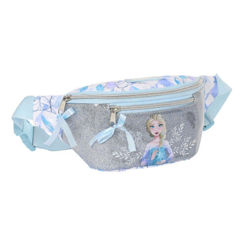 Sac banane Frozen Memories Bleu Blanc Argenté 23 x 12 x 9 cm