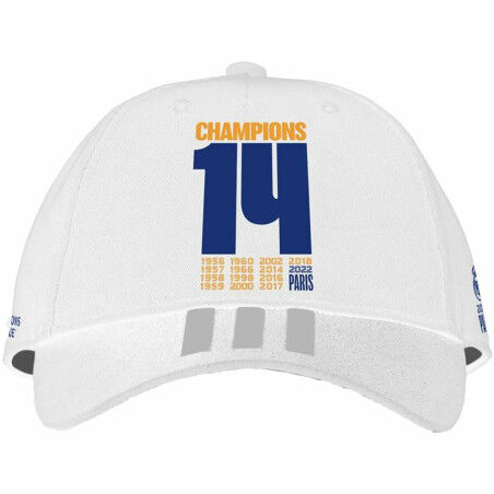 Casquette de Sport Adidas Real Madrid UCL Champions Blanc (Taille unique)