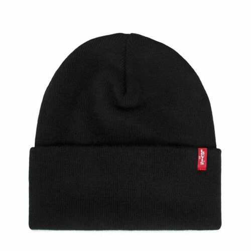 Cappello Levi's Slouchy Red Tab Beanie Nero