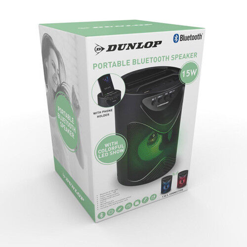 Bluetooth-luidsprekers Dunlop TWS 15 W Zwart USB