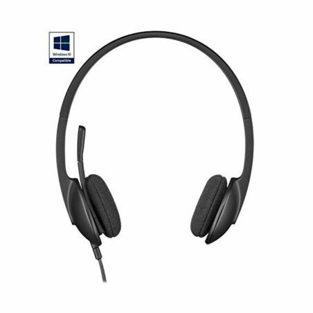 Auriculares con Micrófono Logitech H340 USB 1,8 m Negro