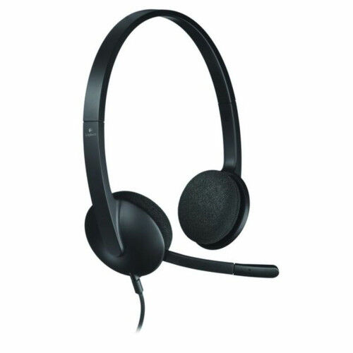 Auricolari con Microfono Logitech H340 USB 1,8 m Nero