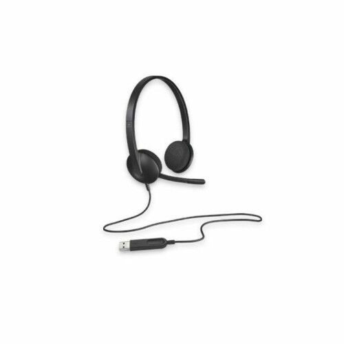 Auricolari con Microfono Logitech H340 USB 1,8 m Nero