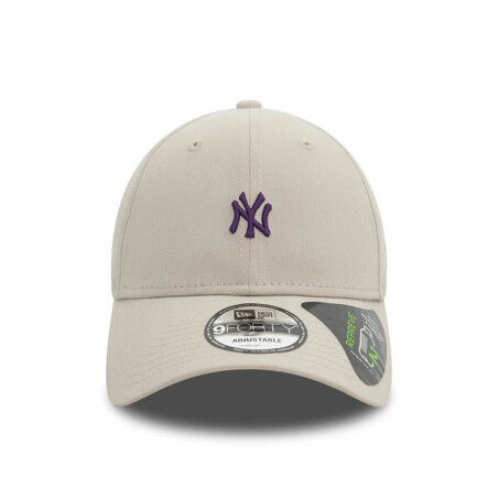 Casquette New Era REPREVE MINI LOGO 9FORTY New York Beige Taille unique