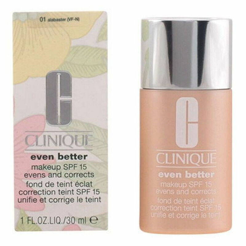 Maquillaje Antimanchas Even Better Clinique 01-Alabaster Spf 15 (30 ml)