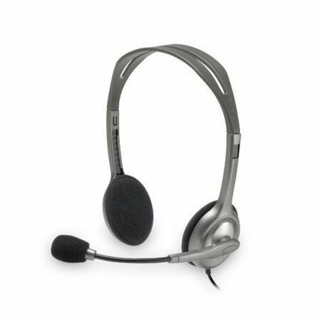 Auricolari con Microfono Logitech 981-000271 2 x Jack 1,4 m Nero Grigio