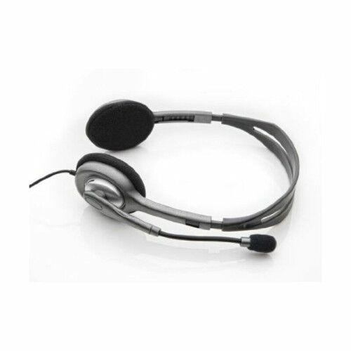 Auriculares con Micrófono Logitech 981-000271 2 x Jack 1,4 m Negro Gris