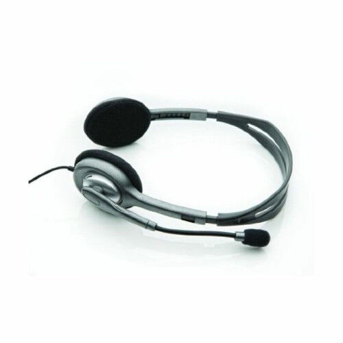 Auriculares con Micrófono Logitech 981-000271 2 x Jack 1,4 m Negro Gris