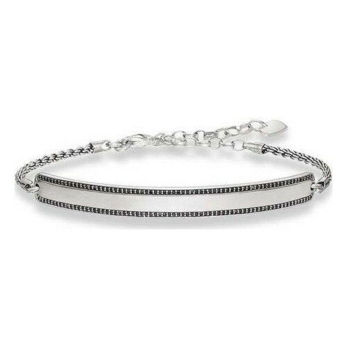 Pulsera Unisex Thomas Sabo LBA0009-643-11 Plateado Negro 19 cm 15-18 cm