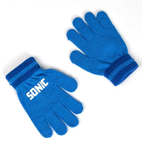 Bonnet et gants Sonic Bleu