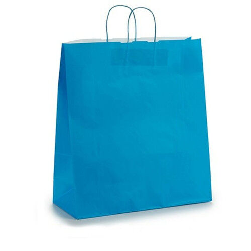 Papiertaschen Blau 16 x 57,5 x 46 cm (25 Stück)