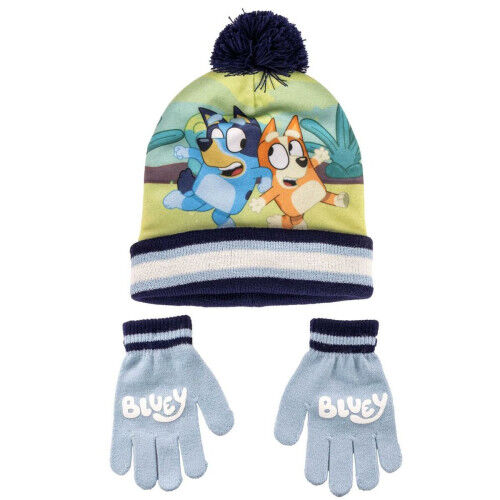 Gorro y Guantes Bluey