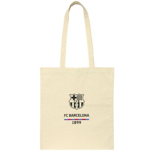 Bolso F.C. Barcelona Beige Algodón