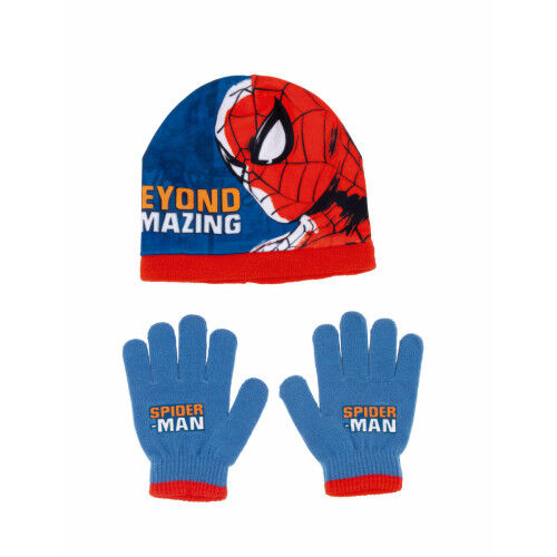 Muts en Wanten Spider-Man Great power Blauw Rood