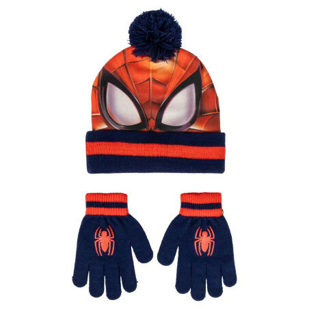 Mütze und Handschuhe Spider-Man Rot