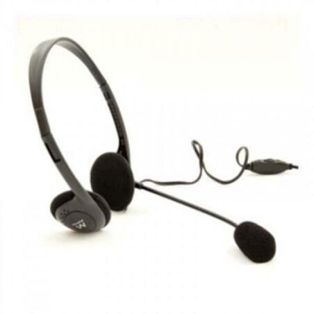 Headphones with Microphone Ewent EW3563 Black