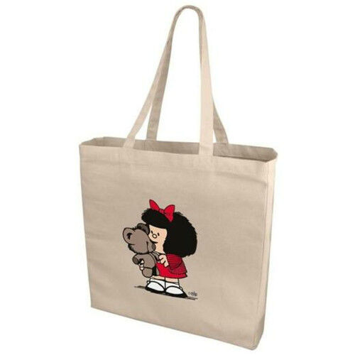 Borsa di Cotone Mafalda 38,5 x 40,5 x 9,5 cm Orso