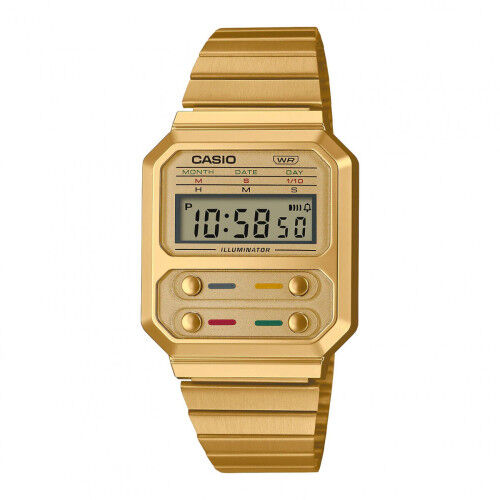 Horloge Uniseks Casio A100WEG-9AEF LED (Ø 33 mm)