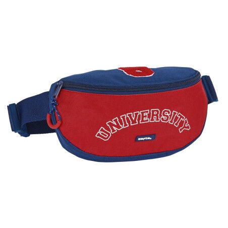 Belt Pouch Safta University Red Navy Blue 23 x 14 x 9 cm