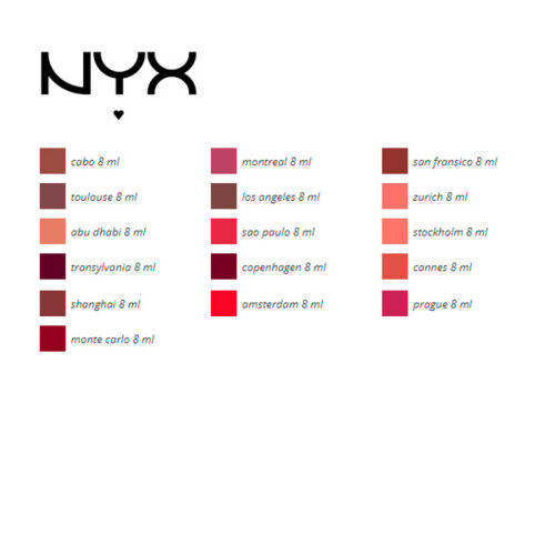 Rouge à lèvres Soft Matte NYX (8 ml)