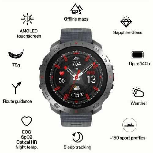 Reloj Hombre Polar 900110287 Gris 1,39"