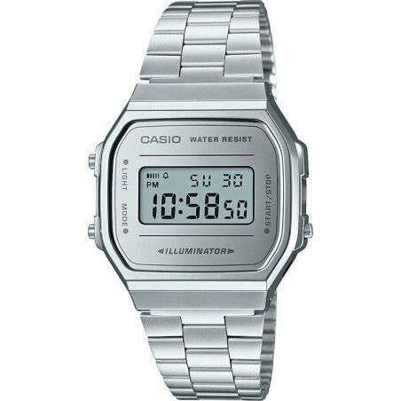 Herrenuhr Casio A168WEM-7EF Grau Silberfarben