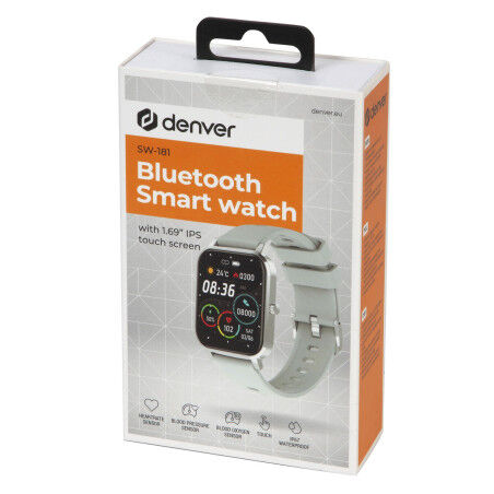 Smartwatch Denver Electronics SW-181GREY Grijs 1,69" Zilverkleurig