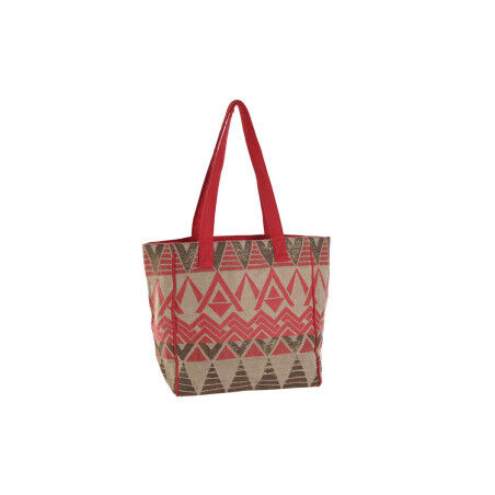 Sac à dos Home ESPRIT Beige Fuchsia 31 x 16 x 66 cm