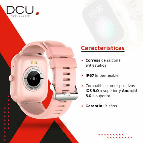 Montre intelligente DCU CURVED GLASS PRO Rose